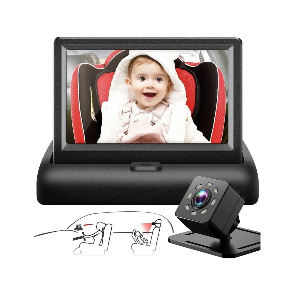 Smart Baby Car Video Monitor 4.3'' HD Night Vision Rear Facing Car Seat Camera